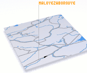 3d view of Maloye Zaborov\