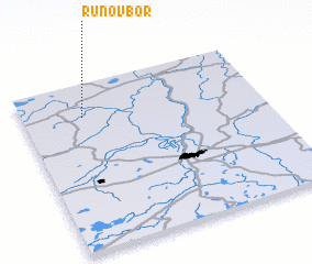 3d view of Runov Bor