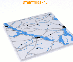3d view of Staryy Moskalʼ