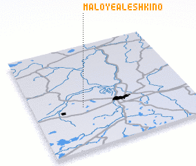 3d view of Maloye Alëshkino