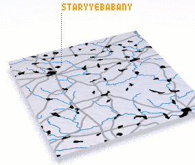 3d view of Staryye Babany