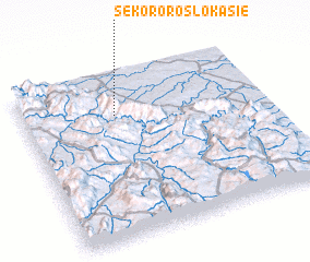 3d view of Sekororoslokasie