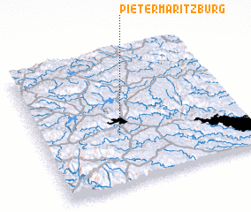 3d view of Pietermaritzburg