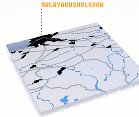 3d view of Malaya Kushelëvka