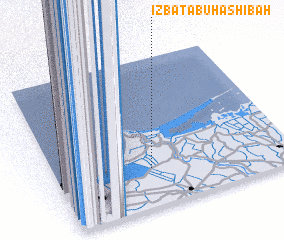 3d view of ‘Izbat Abū Ḩashībah