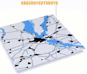 3d view of Krasnoye Vtoroye