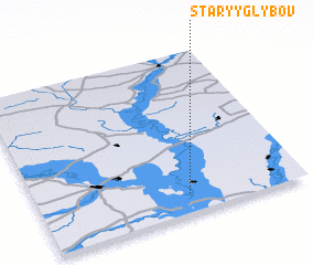 3d view of Staryy Glybov