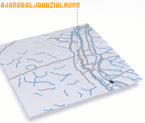 3d view of Naj‘ ‘Arab al Jawāzī al Ḩumr