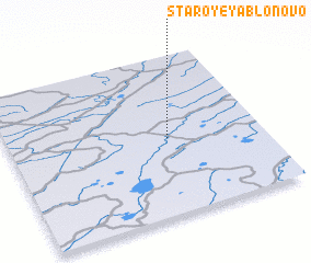 3d view of Staroye Yablonovo