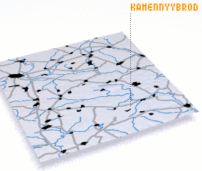 3d view of Kamennyy Brod