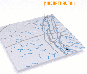 3d view of Minshāt Ḩalfah