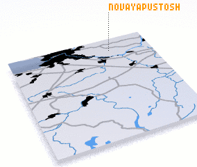 3d view of Novaya Pustosh\