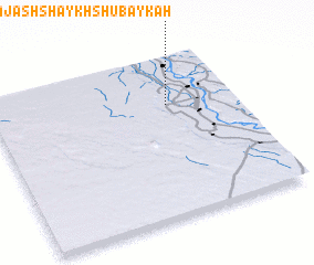 3d view of Naj‘ ash Shaykh Shubaykah