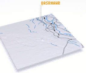 3d view of Qaşr Ḩawr