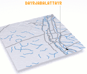 3d view of Dayr Jabal aţ Ţayr