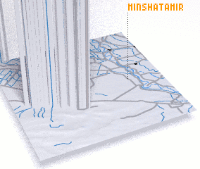 3d view of Minshāt ‘Āmir