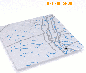 3d view of Kafr Minsābah