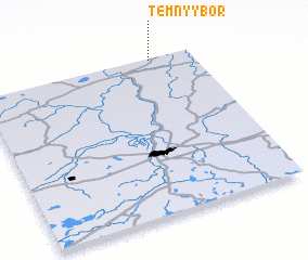 3d view of Tëmnyy Bor