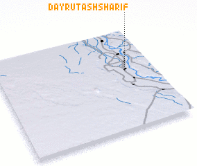 3d view of Dayrūţ ash Sharīf