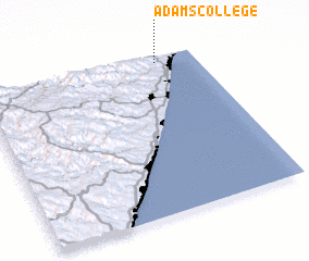 3d view of Adams College