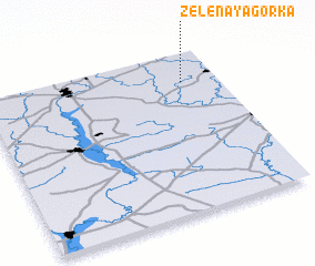 3d view of Zelënaya Gorka