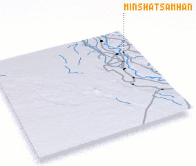 3d view of Minshāt Samhān