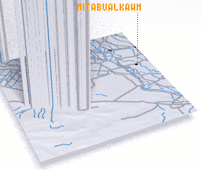 3d view of Mīt Abū al Kawm