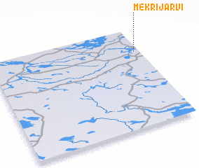 3d view of Mekrijärvi