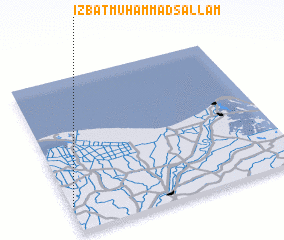 3d view of ‘Izbat Muḩammad Sallām