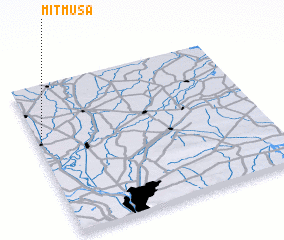 3d view of Mīt Mūsá