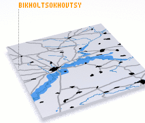 3d view of Bikholʼtsokhovtsy