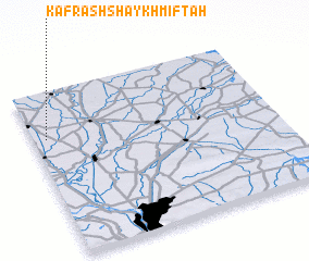 3d view of Kafr ash Shaykh Miftāḩ