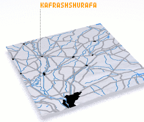 3d view of Kafr ash Shurafāʼ