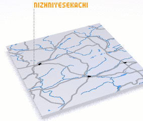 3d view of Nizhniye Sekachi