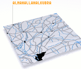3d view of Al Maḩallah al Kubrá