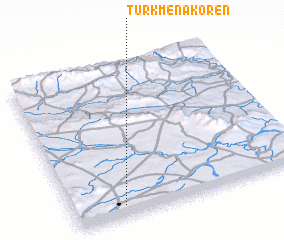 3d view of Türkmenakören