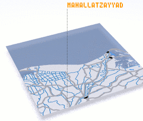 3d view of Maḩallat Zayyād