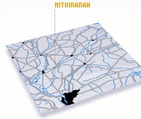 3d view of Mīt Kinānah