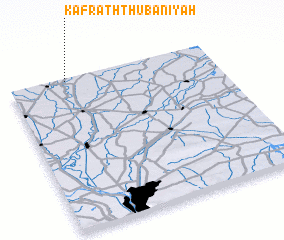 3d view of Kafr ath Thu‘bānīyah