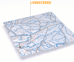 3d view of Louwʼs Creek