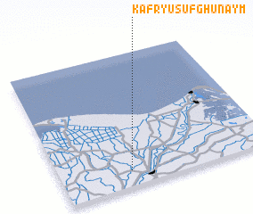 3d view of Kafr Yūsuf Ghunaym