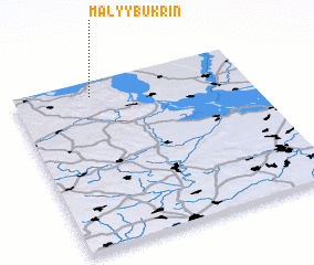 3d view of Malyy Bukrin