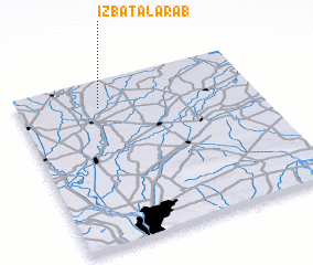 3d view of ‘Izbat al ‘Arab