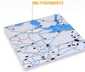 3d view of Malyy Rzhavets