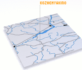 3d view of Kozhemyakino