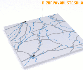 3d view of Nizhnyaya Pustoshka