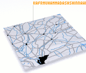 3d view of Kafr Muḩammad ash Shinnāwī