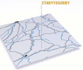 3d view of Staryye Gorby