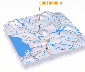 3d view of Santa Maria