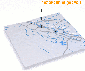 3d view of Fazārah bi al Qaryah